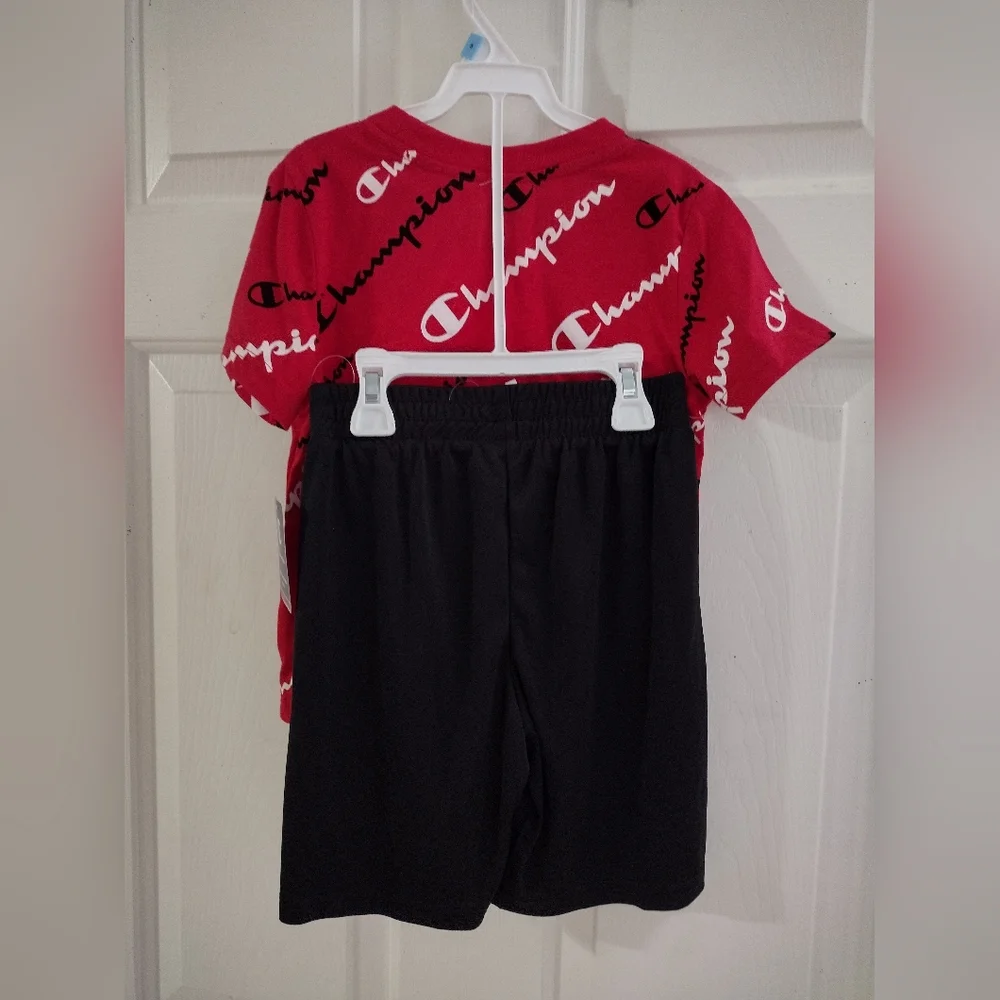 Champion Black/Red 2 Piece Set Boys size 5 NWT